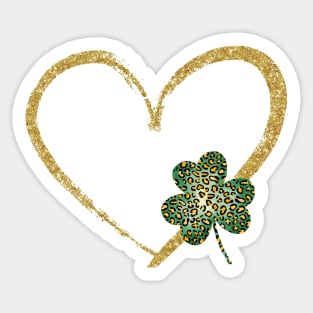 Lucky Heart for St Patrick's Day Sticker